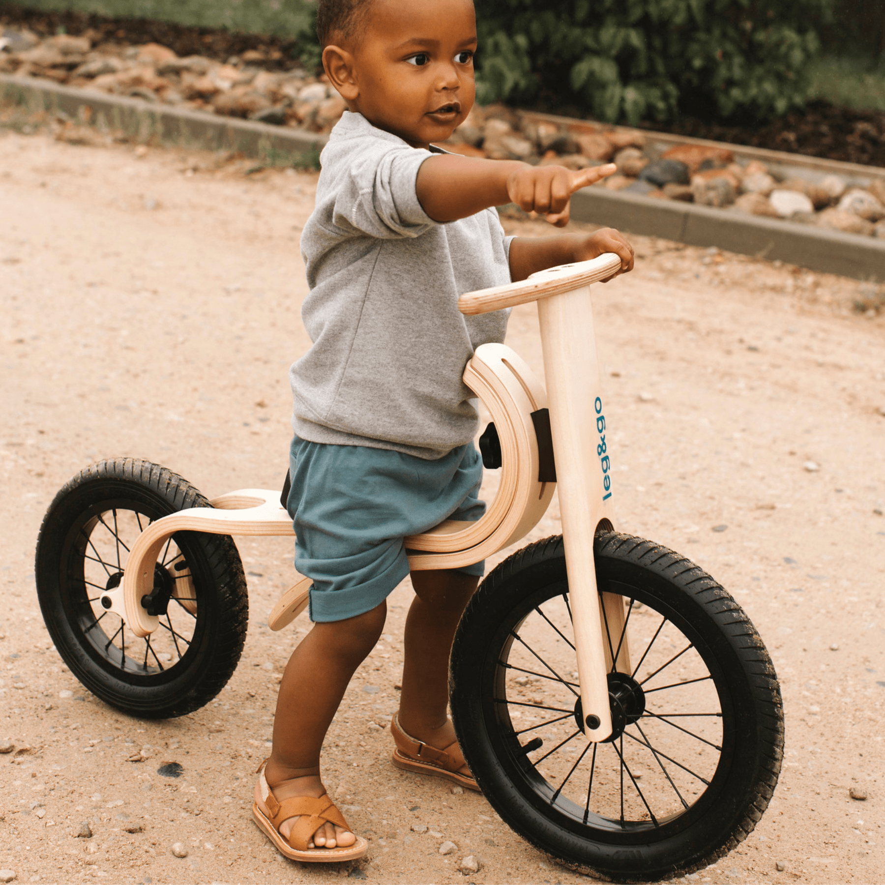 Balance Bike 3in1 Laufrad aus Holz