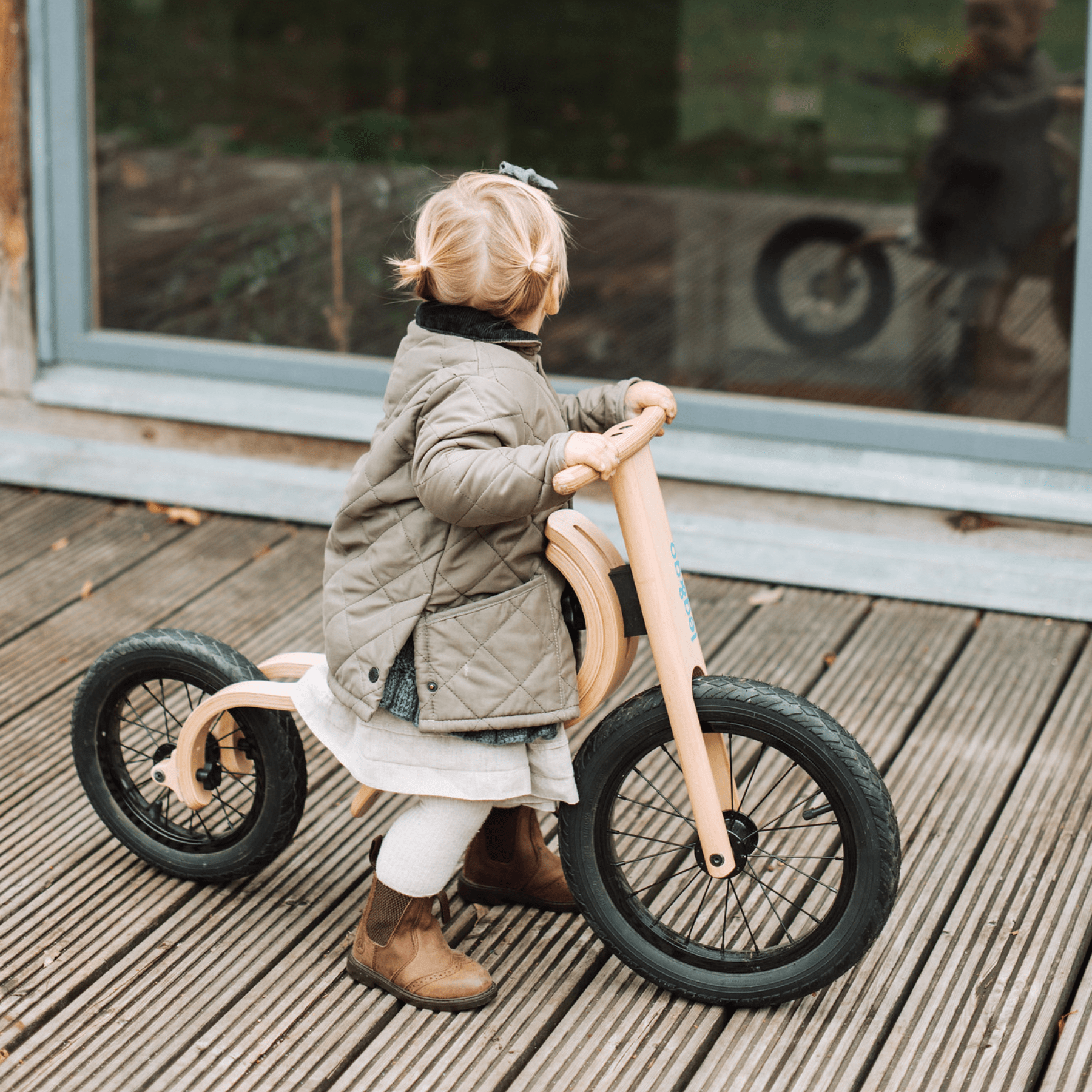 Balance Bike 3in1 Laufrad aus Holz