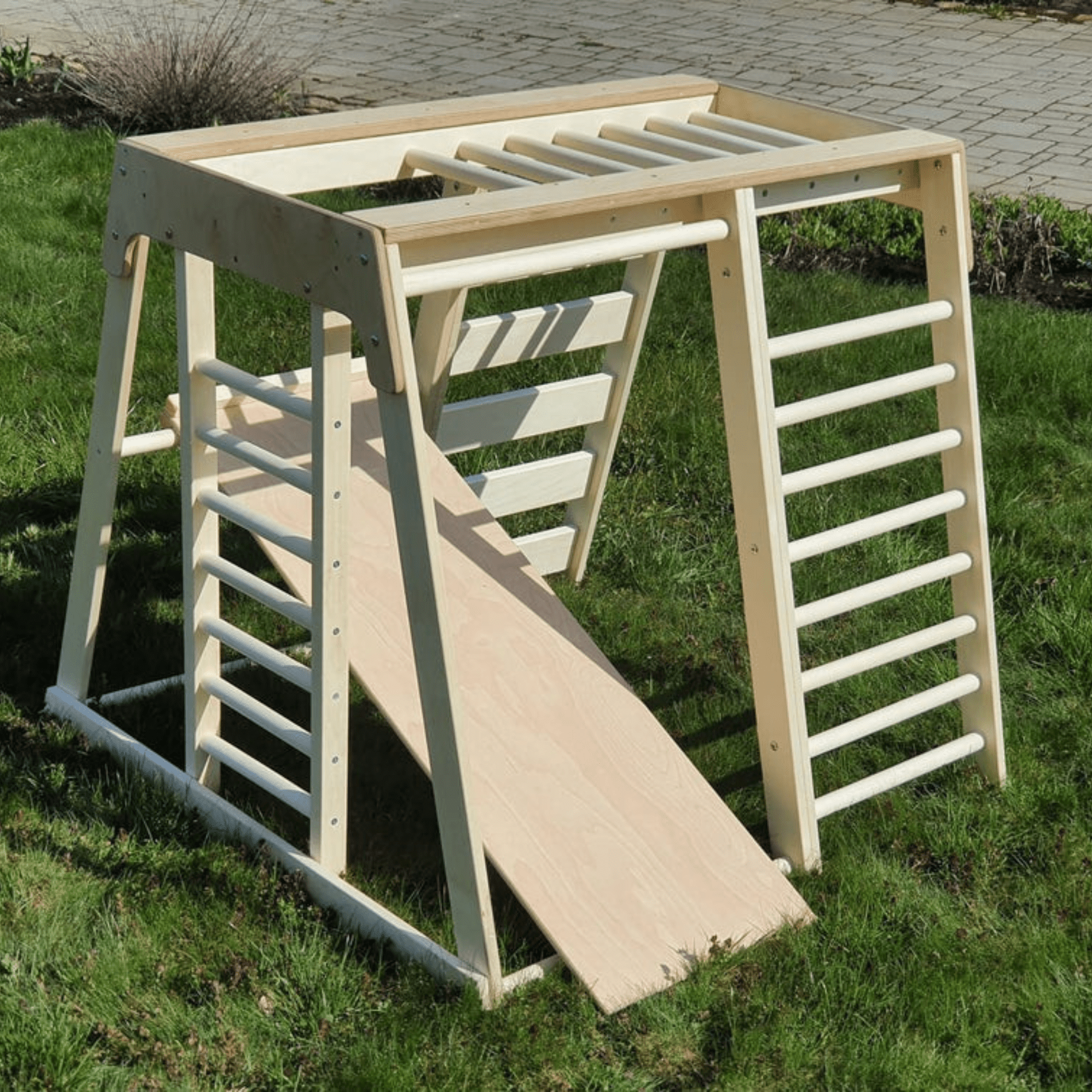 Indoor Klettergerüst Kinderzimmer Spielplatz aus Holz - LeoBabys