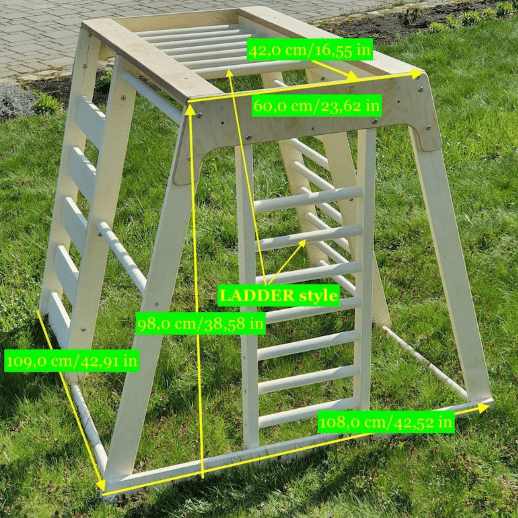 Indoor Klettergerüst Kinderzimmer Spielplatz aus Holz - LeoBabys