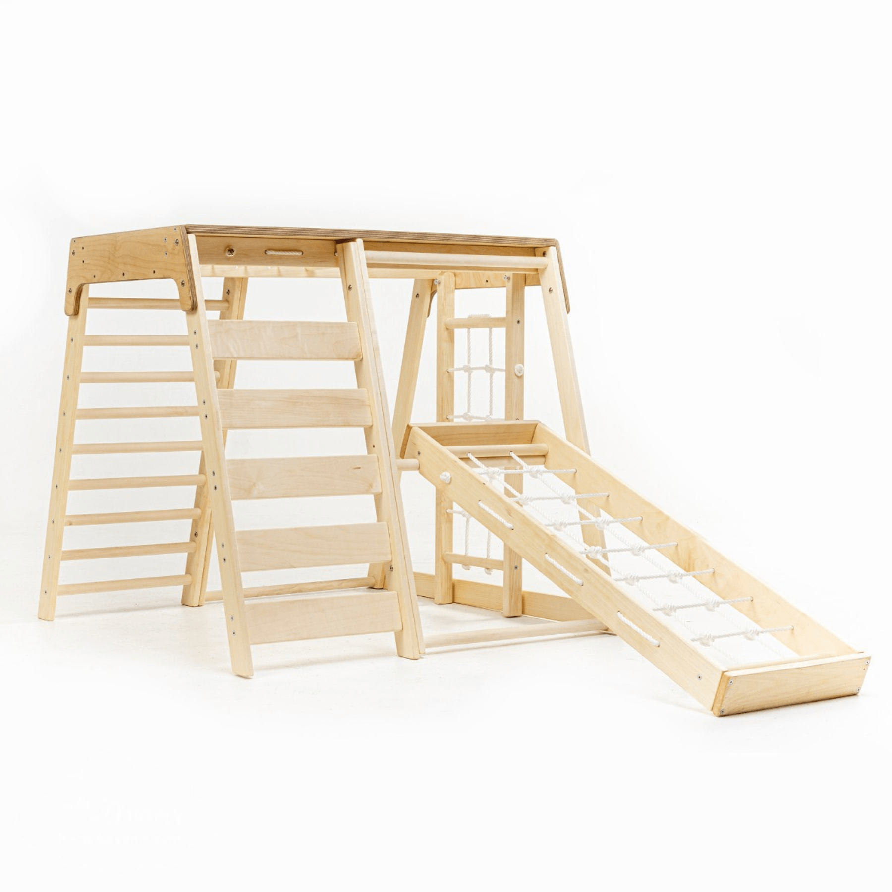 Indoor Klettergerüst Kinderzimmer Spielplatz aus Holz - LeoBabys