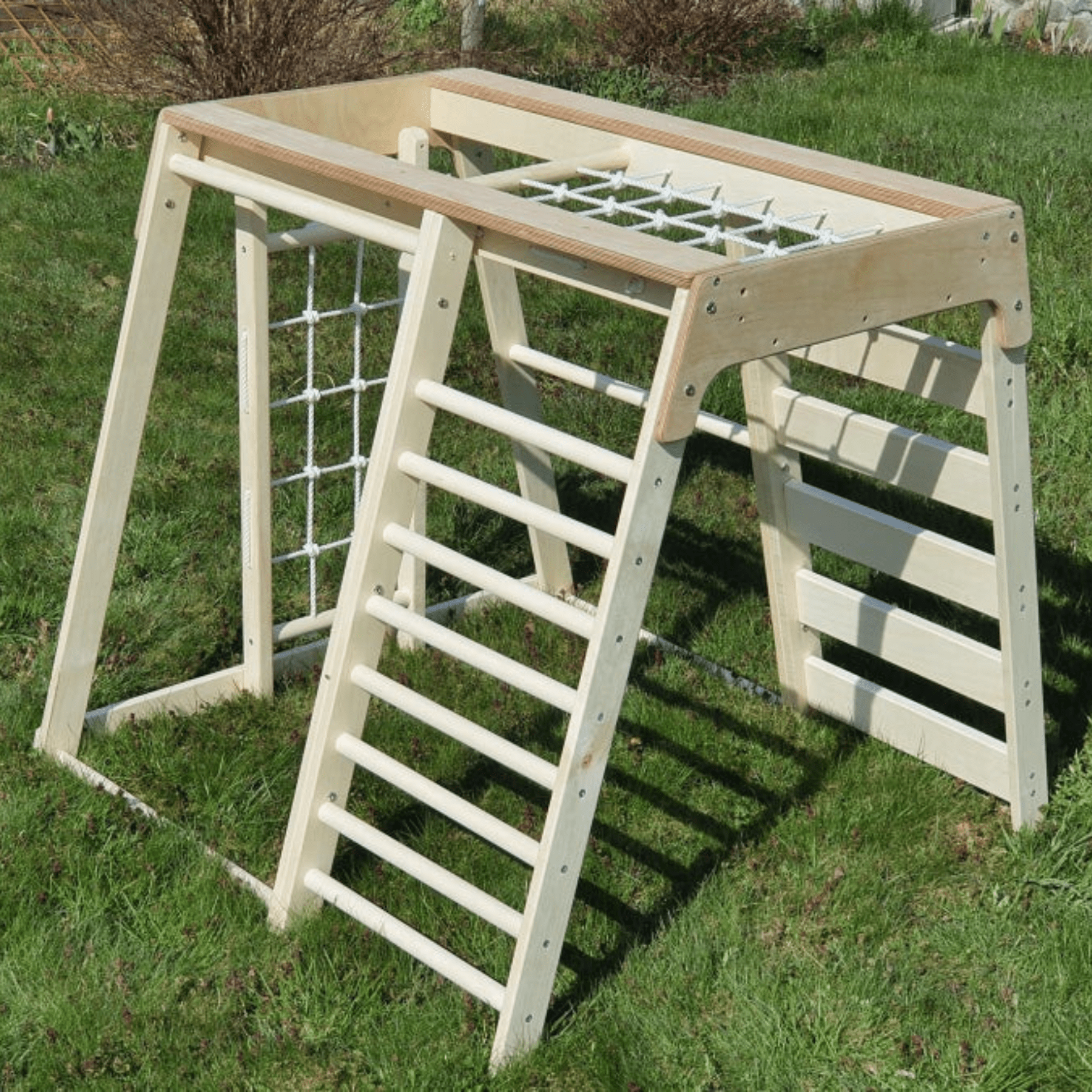 Indoor Klettergerüst Kinderzimmer Spielplatz aus Holz - LeoBabys