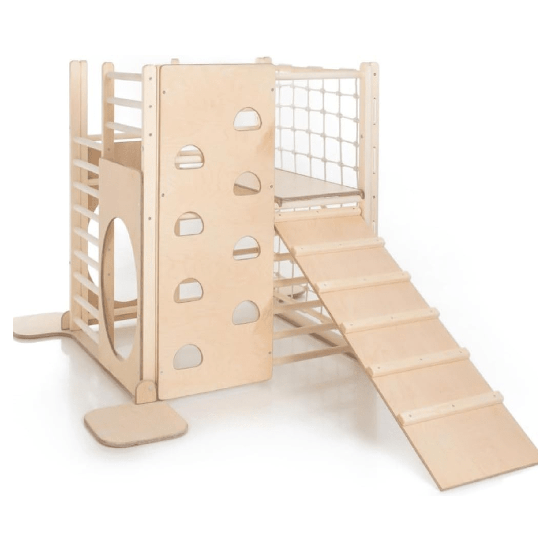 Indoor Klettergerüst Kinder Holz Spielturm Holz XXL