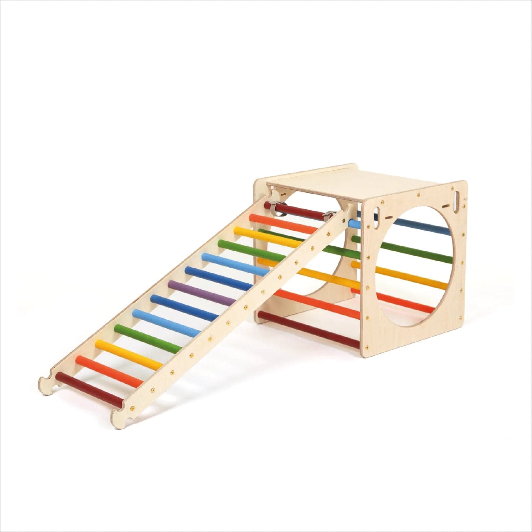 Climbing cube Explorer wood colorful