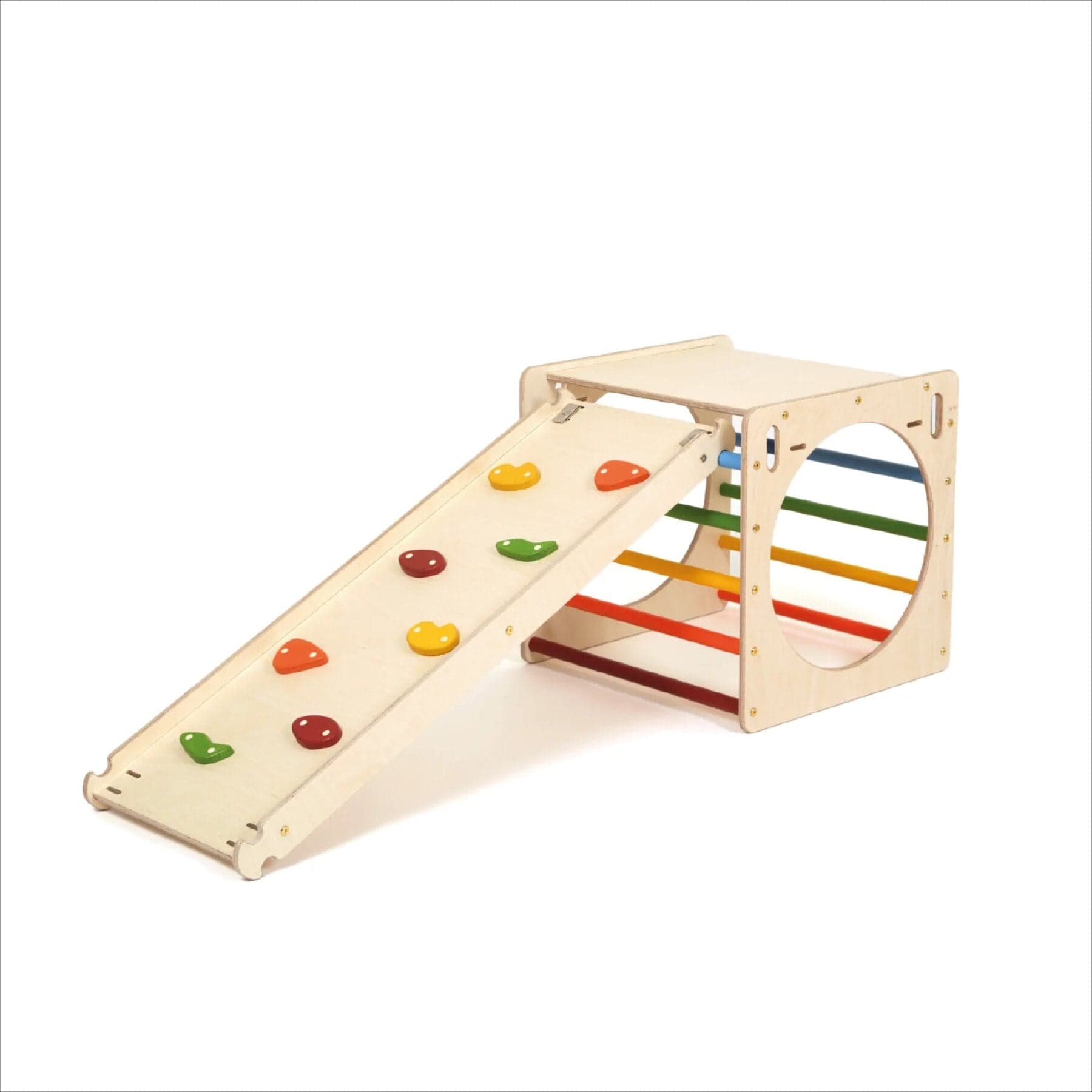 Climbing cube Explorer wood colorful