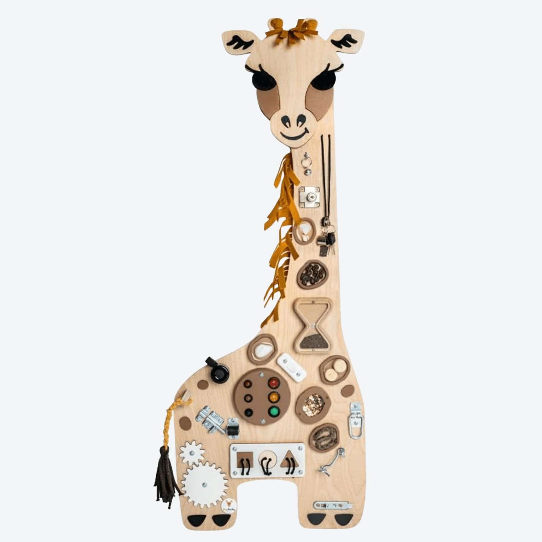 Activity Board Busy Board Holz Giraffe - Melman - LeoBabys