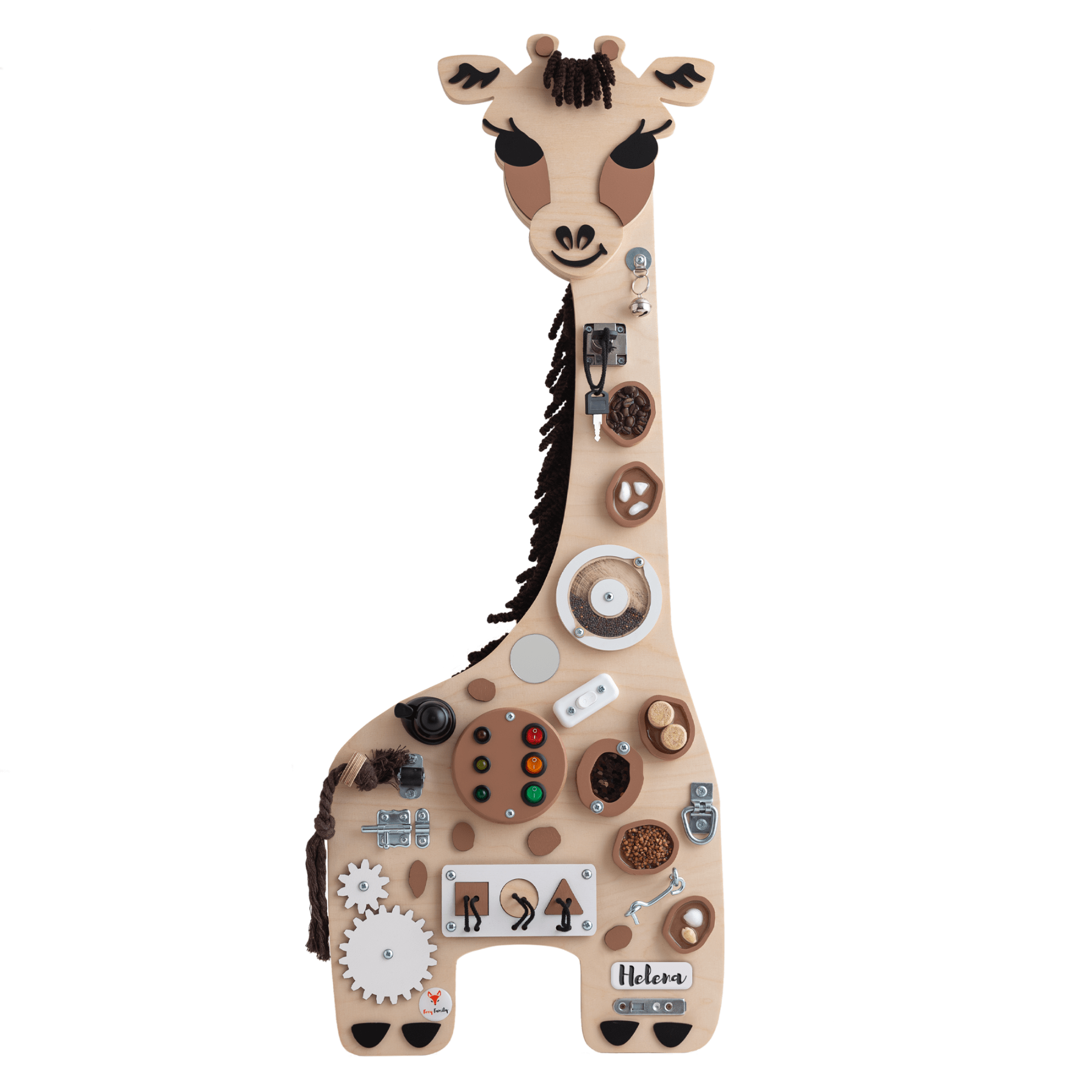 Activity Board Busy Board Holz Giraffe - Melman - LeoBabys