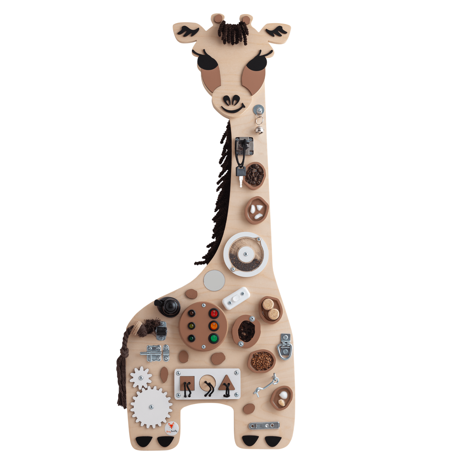 Activity Board Busy Board Holz Giraffe - Melman - LeoBabys