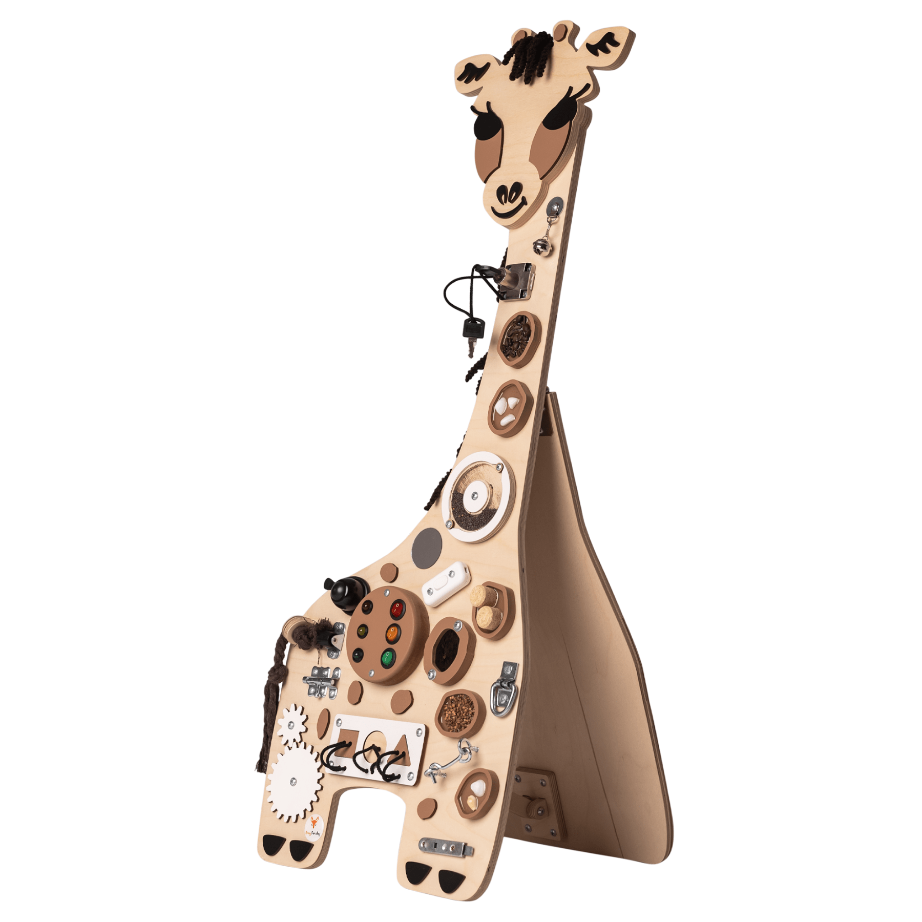 Activity Board Busy Board Holz Giraffe - Melman - LeoBabys